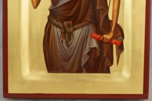 Saint John the Forerunner Baptist Hand Painted Byzantine Icon Raised Border