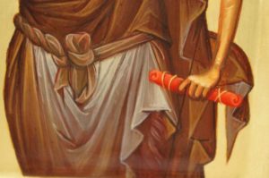 Saint John the Forerunner Baptist Hand Painted Byzantine Icon Raised Border