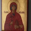 Saint Mary Magdalene Hand Painted Byzantine Icon on Wood
