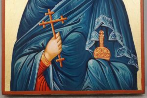Saint Sophia Mother of Orphans Hand Painted Icon on Wood