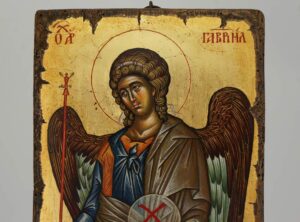 St Archangel Gabriel Vatopedi Monastery Icon Hand Painted Byzantine Orthodox