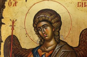 St Archangel Gabriel Vatopedi Monastery Icon Hand Painted Byzantine Orthodox