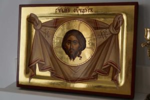 The Holy Face – Mandylion polished gold Hand Painted Orthodox Icon