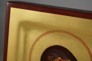 Theotokos Sweet Loving Hand Painted Byzantine Icon on Wood