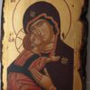 Theotokos of Vladimir Small Hand Painted Orthodox Icon