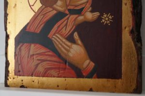 Theotokos of Vladimir Small Hand Painted Orthodox Icon