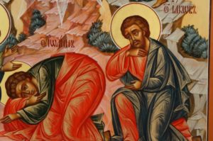 Transfiguration Hand Painted Russian Orthodox Icon on Wood