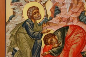 Transfiguration Hand Painted Russian Orthodox Icon on Wood