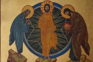 Transfiguration of Christ Hand Painted Orthodox Icon on Wood