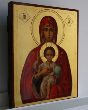 Valaam Icon of the Mother of God Hand Painted Orthodox on Wood