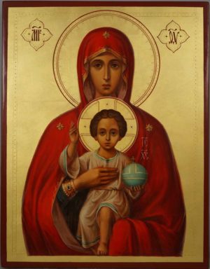 Valaam Icon of the Mother of God Hand Painted Orthodox on Wood