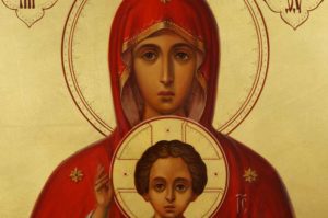 Valaam Icon of the Mother of God Hand Painted Orthodox on Wood