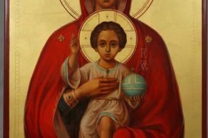 Valaam Icon of the Mother of God Hand Painted Orthodox on Wood