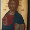 Pantokrator Open Book small Hand Painted Orthodox Icon on Wood