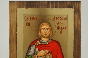 Saint Alexander Nevsky Icon Hand Painted Orthodox