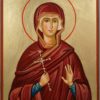 Saint Grace Hand Painted Byzantine Orthodox Icon on Wood