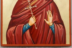 Saint Grace Hand Painted Byzantine Orthodox Icon on Wood