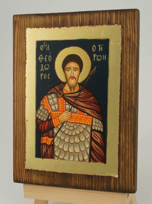 St Theodore Tiron Tyron Icon Hand Painted Orthodox