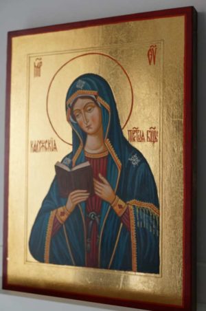 Theotokos of Kaluga Hand Painted Orthodox Icon on Wood