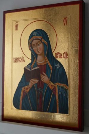 Theotokos of Kaluga Hand Painted Orthodox Icon on Wood