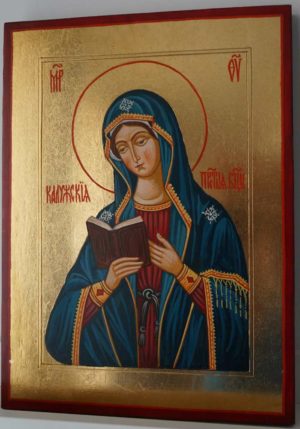 Theotokos of Kaluga Hand Painted Orthodox Icon on Wood