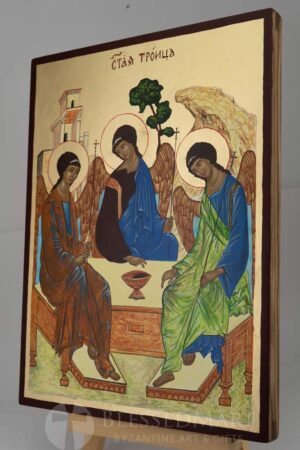 hospitality of abraham icon rublev trinity