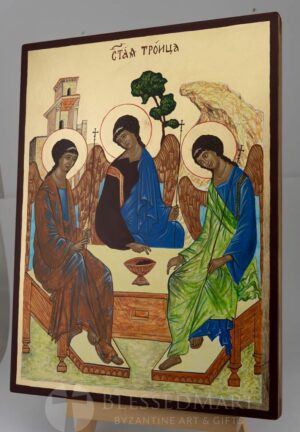 hospitality of abraham icon rublev trinity