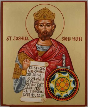 righteous joshua the son of nun (navi) icon hand painted