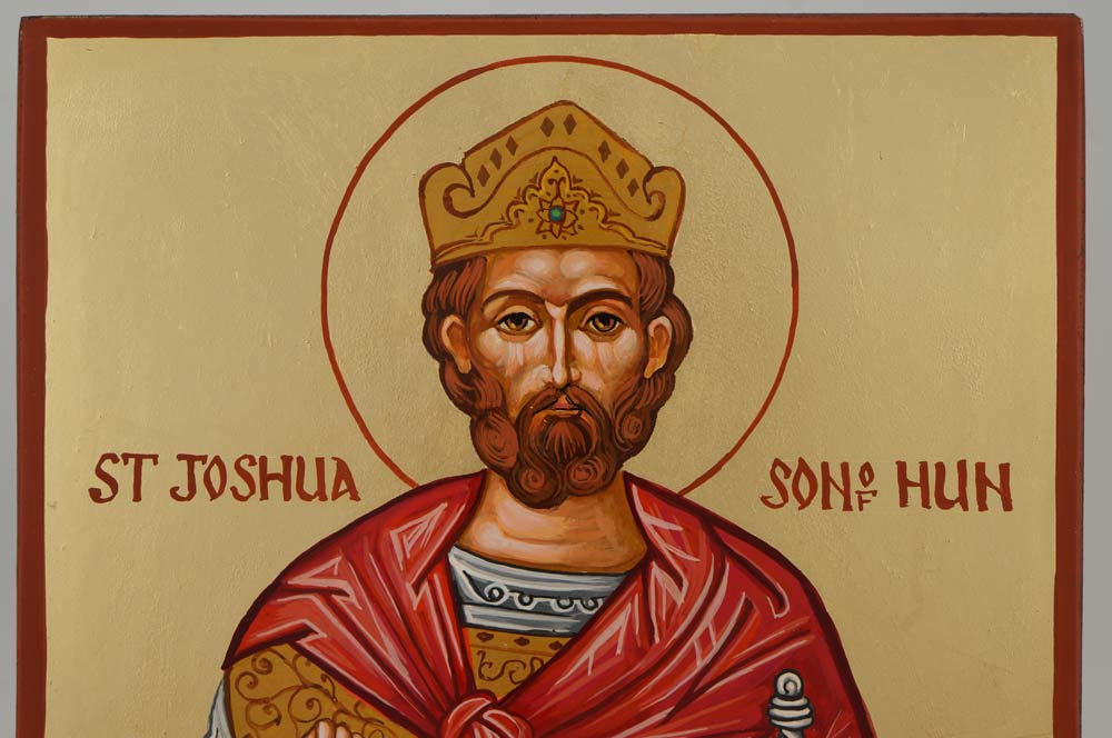 righteous joshua the son of nun (navi) icon hand painted