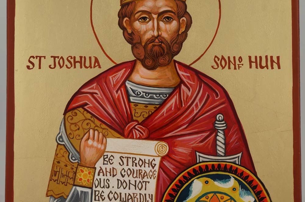 righteous joshua the son of nun (navi) icon hand painted