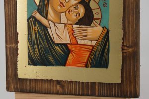 theotokos glykophilousa icon small hand painted orthodox