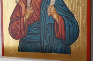 Christ the Good Shepherd small Hand Painted Orthodox Icon on Wood