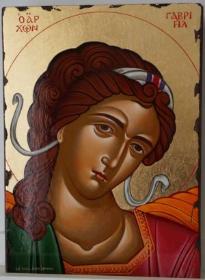 Gabriel the Archangel Hand Painted Greek Orthodox Icon