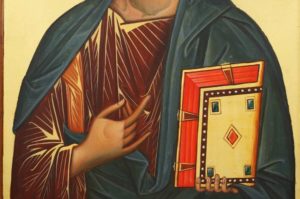 Jesus Christ Pantocrator mahogany wood panel Hand Painted Orthodox Icon