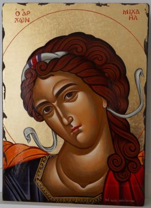 Michael the Archangel Hand Painted Greek Orthodox Icon