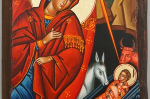 Nativity of Our Lord Hand Painted Greek Orthodox Icon
