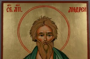 Saint Andrew the Apostle Large Hand Painted Orthodox Icon on Wood