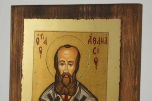 St Athanasius the Great small Icon Hand Painted Byzantine Orthodox