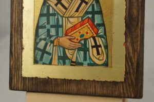 St John Chrysostom small Hand Painted Orthodox Icon on Wood