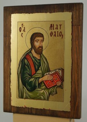 St Matthew the Apostle small Icon Hand Painted Byzantine Orthodox