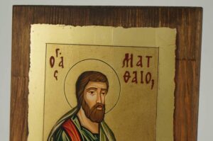 St Matthew the Apostle small Icon Hand Painted Byzantine Orthodox