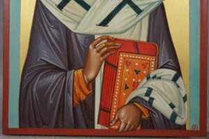 St Spyridon of Trimythous the Wonderworker Hand Painted Byzantine Orthodox Icon