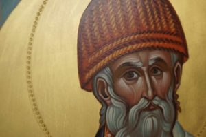 St Spyridon of Trimythous the Wonderworker Hand Painted Byzantine Orthodox Icon
