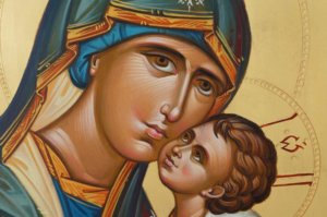 Theotokos Sweet Loving Hand Painted Icon Byzantine Orthodox