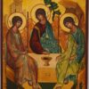 holy trinity (andrei rublev) icon hand painted orthodox