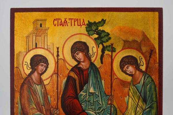 holy trinity (andrei rublev) icon hand painted orthodox