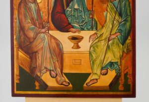 holy trinity (andrei rublev) icon hand painted orthodox