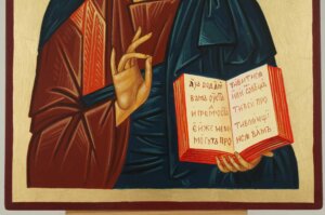 jesus christ our lord open book icon hand painted orthodox