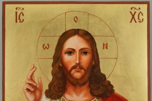 jesus christ sacred heart icon large size catholic hand painted