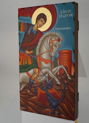 saint george victory bearer and wonderworker icon greek